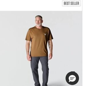 NWT Carhartt Men's Brown K87 Short Sleeve Tee